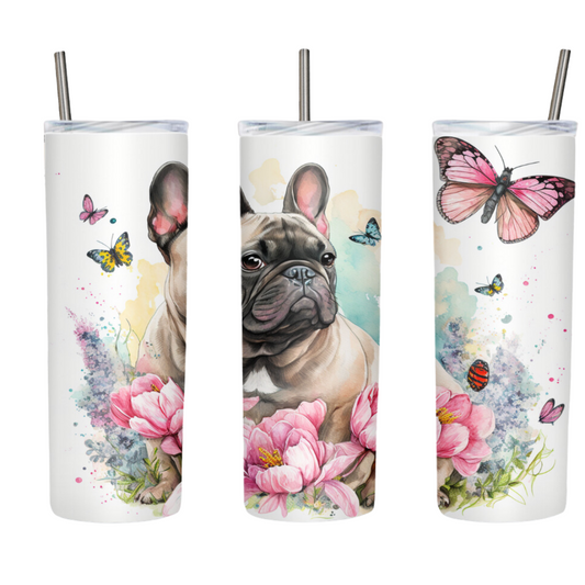 Cute Frenchie French Bulldog Tumbler 20 or 30 oz Tumbler