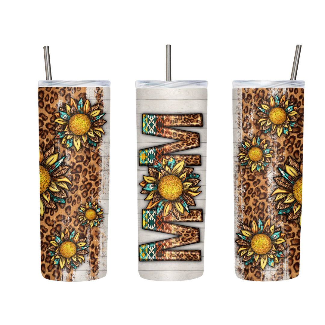 Southwest Country Sunflowers Mom 20 or 30 oz Tumbler
