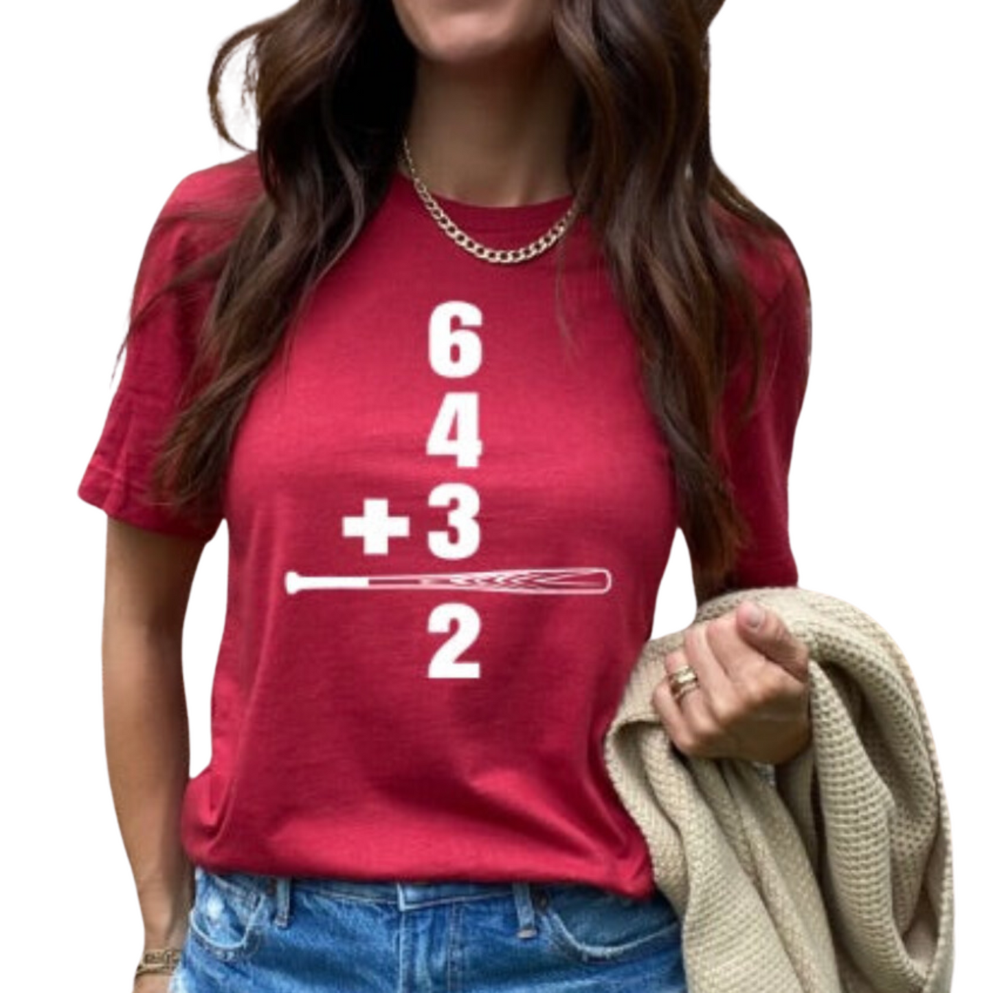 Double Play Baseball Math Unisex T-Shirt, Crewneck, Or Hoodie