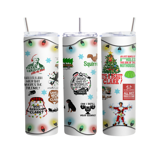 Christmas Vacation Collage 20 or 30 oz Tumbler