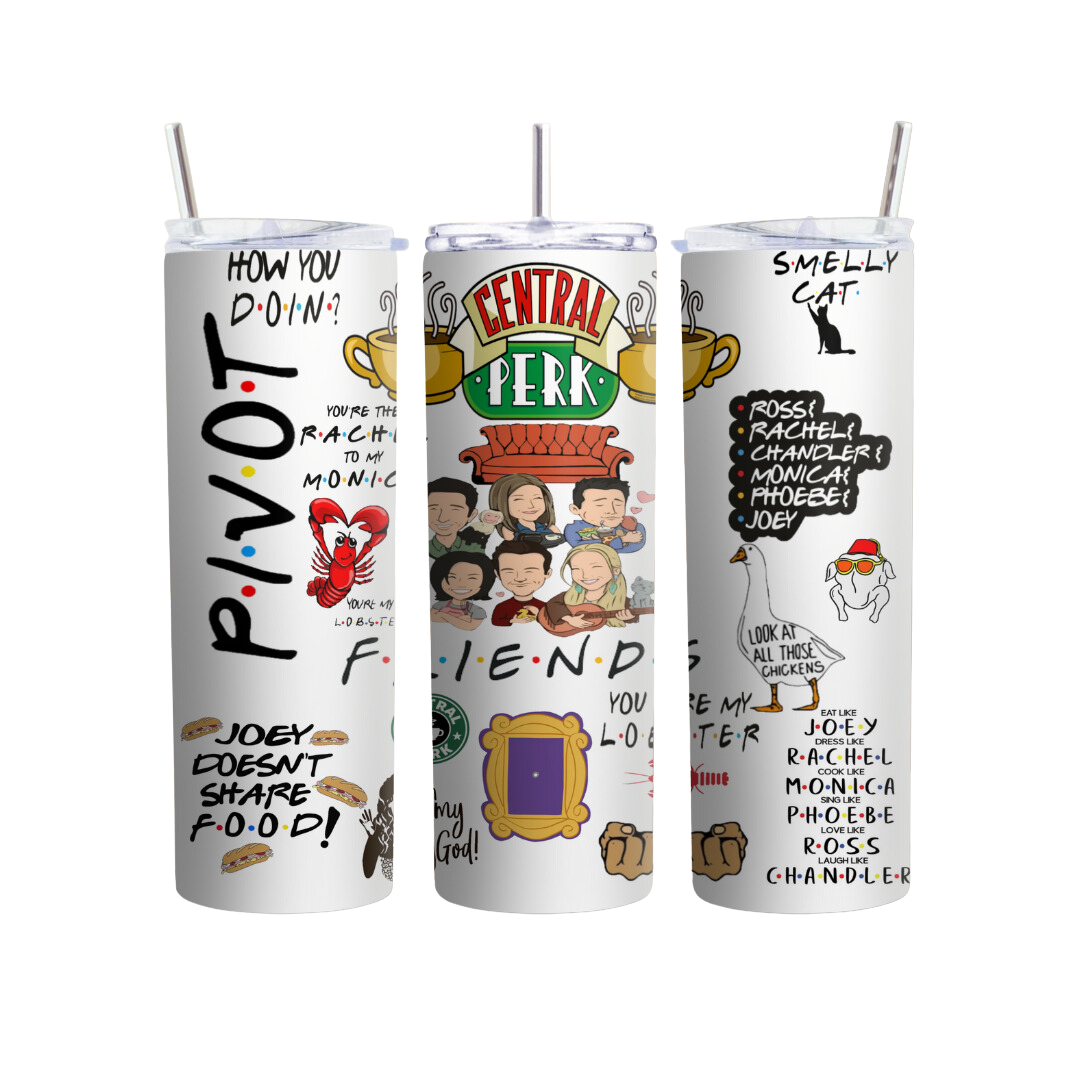 Friends Collage 20 or 30 oz Tumbler
