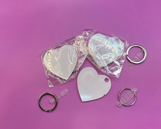 Acrylic Sublimation Heart Keychains - Destash